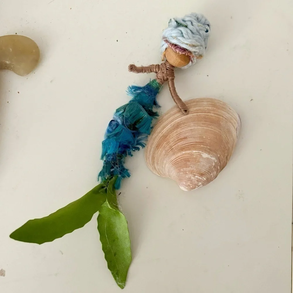 Custom handmade Waldorf style yarn doll